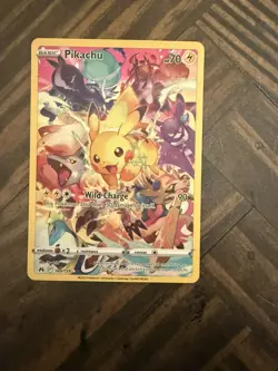 Pikachu Full Art Secret Rare 160/159 Crown Zenith Sword & Shield Pokemon 2023 - Image 5