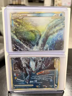 Pokemon TCG Lugia LEGEND Heartgold & Soulsilver 113+114/123 Holo Holo Rare - Image 1