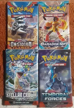 Pokemon TCG Scarlet & Violet Booster Packs Variety Packs Factory Sealed Lot Of 4 - Image 1