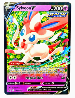 Sylveon V SWSH202 Pokemon TCG Black Star Promo Sword & Shield Full Art Ultra R - Image 1