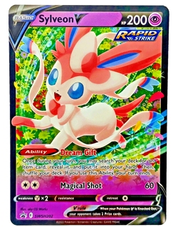 Sylveon V SWSH202 Pokemon TCG Black Star Promo Sword & Shield Full Art Ultra R - Image 3
