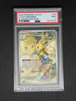 2025 POKEMON JTG EN-JOURNEY TOGETHER ILLUSTRATION RARE LILLIE'S RIBOMBEE PSA 9 - Image 1