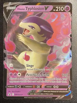 Hisuian Typhlosion V Full Art SWSH237 Pokemon TCG SWSH Black Star Promo NM - Image 1