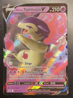 Hisuian Typhlosion V Full Art SWSH237 Pokemon TCG SWSH Black Star Promo NM - Image 2