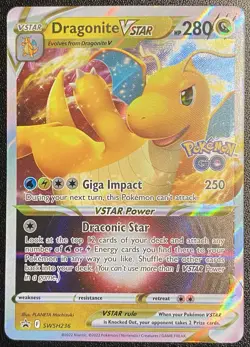 Dragonite VSTAR Full Art SWSH236 Pokemon TCG Sword & Shield Pokemon GO Promo NM - Image 1