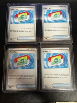 Poke Pad 198/217 Ascended Heroes Pokemon Trainer Play Set Of 4 Mint/NM - Image 1