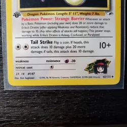 2000 Pokemon Gym Heroes 1st Edition Erika’s Dratini /132 Uncommon #42 LP/MP - Image 3