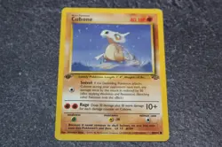 Cubone Pokemon Jungle Card 50/64, First Edition Base Set,1999, Pokemon TCG - Image 1