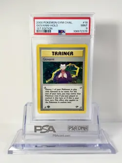 Pokemon TCG - Giovanni 18/132 1st Edition Holo PSA 9 MINT - 2000 Gym Challenge - Image 1