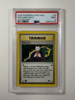 Pokemon TCG - Giovanni 18/132 1st Edition Holo PSA 9 MINT - 2000 Gym Challenge - Image 2