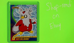 Delibird Topps Pokemon TV Animation Edition Johto Series 1 #225 2001 - Image 1