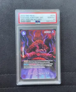 Eustass 'Captain' Kid SP OP07- 074 Alt Art PSA 10 English ONE PIECE OP05-074 - Image 1