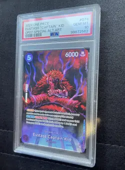 Eustass 'Captain' Kid SP OP07- 074 Alt Art PSA 10 English ONE PIECE OP05-074 - Image 2