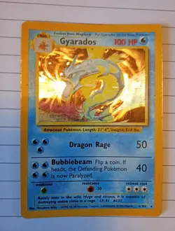 Getgraded 7 Shadowless Gyarados #6 6/102 1999 Base Set Holo Rare Pokemon - Image 1