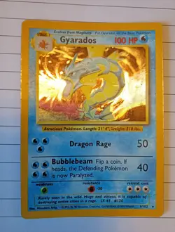 Getgraded 7 Shadowless Gyarados #6 6/102 1999 Base Set Holo Rare Pokemon - Image 2