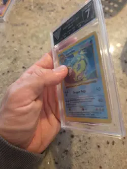 Getgraded 7 Shadowless Gyarados #6 6/102 1999 Base Set Holo Rare Pokemon - Image 3