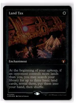 Land Tax (Foil Etched) 464 Commander Masters Foil NM - Image 1