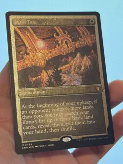 1X ETCHED FOIL Land Tax MINT MTG Magic CMM Commander Masters Mythic Staple CEDH - Image 3