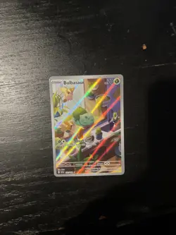 Pokemon TCG Stellar Crown Bulbasaur Holo Rare Card 143/142 Sv07 IR English - Image 1