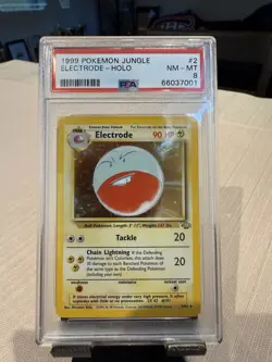 1999 POKEMON JUNGLE #2/64 ELECTRODE HOLO PSA 8 - Image 1