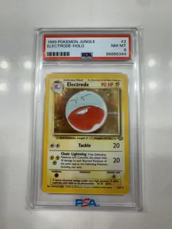 1999 Pokemon Jungle #2 Electrode Holo PSA 8 NM-MT - Image 1