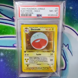 Jungle Electrode Holo 1st Edition PSA 8 NM-MT 1999 Pokemon Jungle #2 - Image 1