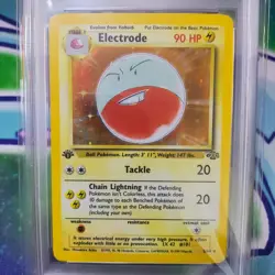 Jungle Electrode Holo 1st Edition PSA 8 NM-MT 1999 Pokemon Jungle #2 - Image 3