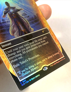 MTG Teferi's Protection RAINBOW FOIL Secret Lair Sheldon's Spellbook 1691 NM - Image 2