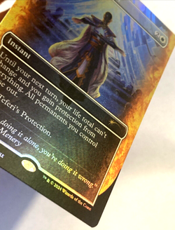 MTG Teferi's Protection RAINBOW FOIL Secret Lair Sheldon's Spellbook 1691 NM - Image 3