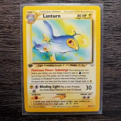 Pokemon Card - Neo Revelation 32/64 - LANTURN (uncommon) 1st Edition LP - Image 1