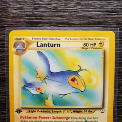 Pokemon Card - Neo Revelation 32/64 - LANTURN (uncommon) 1st Edition LP - Image 2