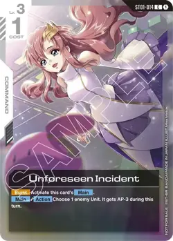 Gundam Card Game | Unforseen Incident ST01-014 | Tournment Participation Promo - Image 1