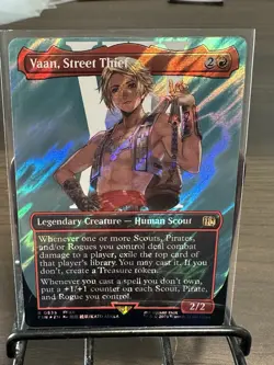 Vaan, Street Thief #0535 (Borderless) (Surge Foil) - MTG FINAL FANTASY (FIN) - Image 1