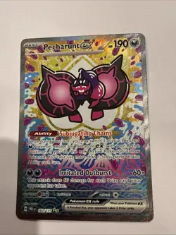Pokemon TCG Pecharunt EX Prismatic Evolutions Special Illustration Rare 163/131 - Image 1