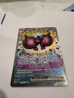 Pokemon TCG Pecharunt EX Prismatic Evolutions Special Illustration Rare 163/131 - Image 3