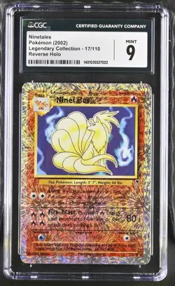 Ninetales 17/110 Reverse Holo Pokemon Legendary Collection CGC 9 - Image 1