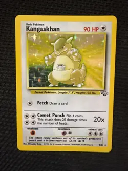 Pokemon TCG Kangaskhan Jungle 5/64 Holo Unlimited Holo Rare - Image 1