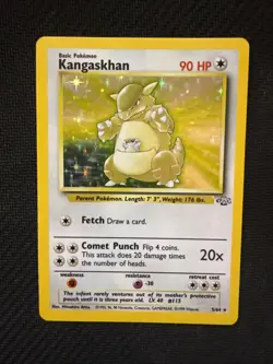 Pokemon TCG Kangaskhan Jungle 5/64 Holo Unlimited Holo Rare - Image 2