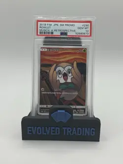 PSA 10 Rowlet Munch Retrospective Japanese 290/SM-P Promo Pokemon - Image 1