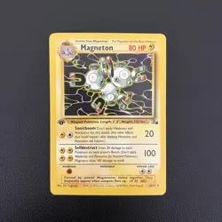 Pokemon TCG Magneton Fossil 26/62 Rare 1st Edition - MP - Image 1