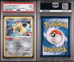 2023 Pokemon Radiant Jirachi 120 Prize Pack Series 3 Stamp Holo PSA 9 Mint - Image 3