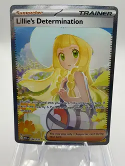 Pokemon TCG Lillie's Determination Mega Evolutions 184/132 Sir Holo Full Art LP - Image 1