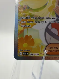Pokemon TCG Lillie's Determination Mega Evolutions 184/132 Sir Holo Full Art LP - Image 4