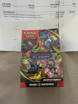 Phantasmal Flames Booster Bundle-Pokemon TGC-Mega Evolutions-SEALED - Image 5