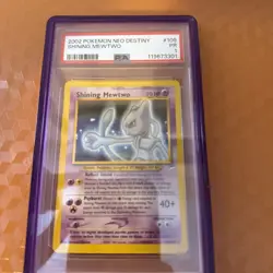 PSA 1 2002 Pokemon Neo Destiny Shining Mewtwo Holo 109/105 Secret Rare WOTC - Image 1