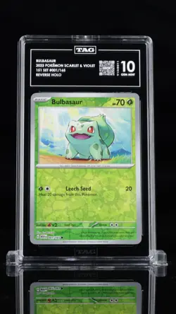 2023 POKEMON MEW EN-151 COSTCO EXCLUSIVE #001 BULBASAUR TAG 10 - Image 1