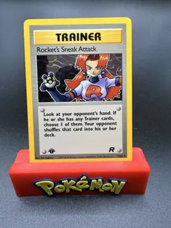 Pokemon Rocket's Sneak Attack 72/82 1st Edition Team Rocket Non Holo NM NP - Image 1