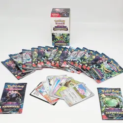 Pokemon TCG Stellar Crown Booster Packs - 18 Loose Packs From Half Box - OPENED - Image 1