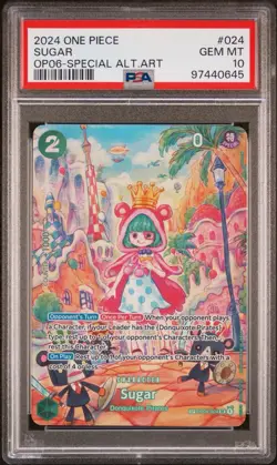 2024 One Piece TCG Sugar SP OP04-024 Wings of The Captain ENG PSA 10 - Image 1