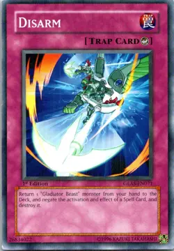 Disarm GLAS-EN071 Yu-Gi-Oh! 1st Edition Light Play - Image 1